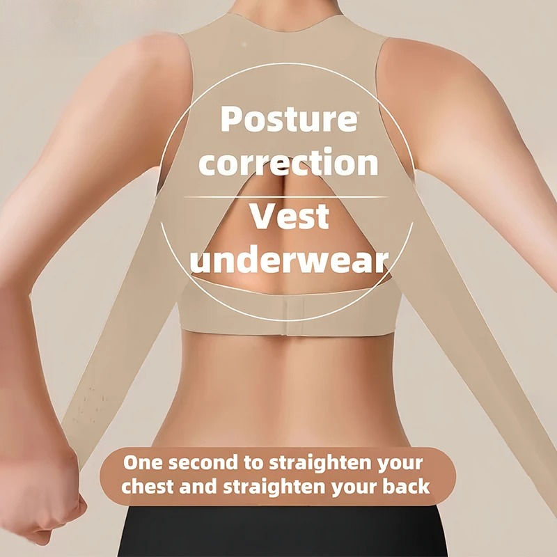 Posture Corrector Back - Draadloze houdingscorrectiebeha voor dames Naadloze push-up