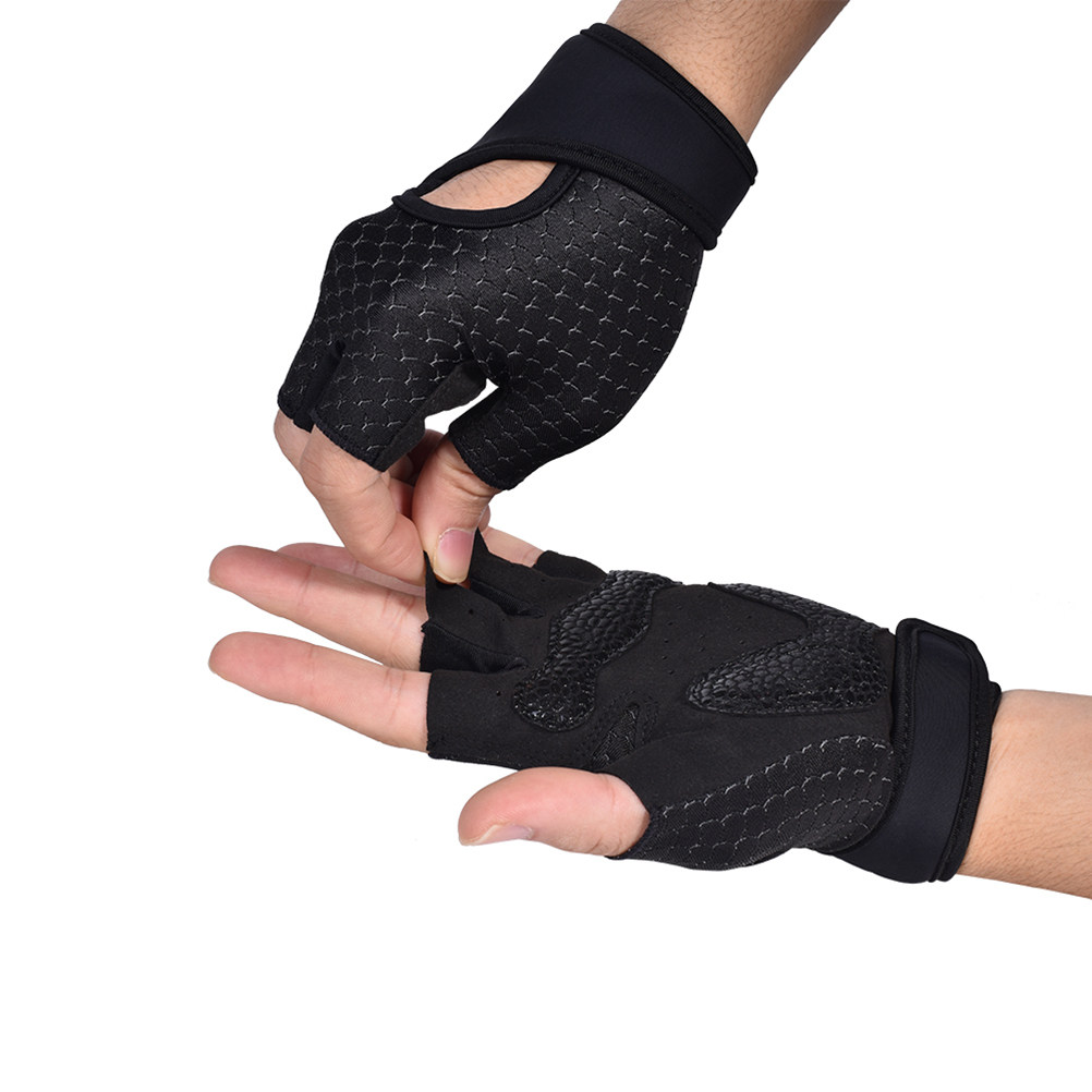 Yoga Of Fitness - 1 paar fitnesshandschoenen, halve vingers, antislip,