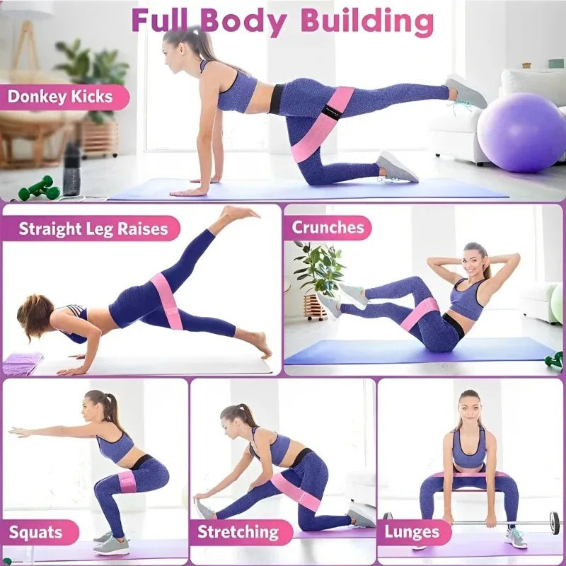 3 stuks stoffen weerstandsband - Yoga Fitness Resistance Band recensie en prijs